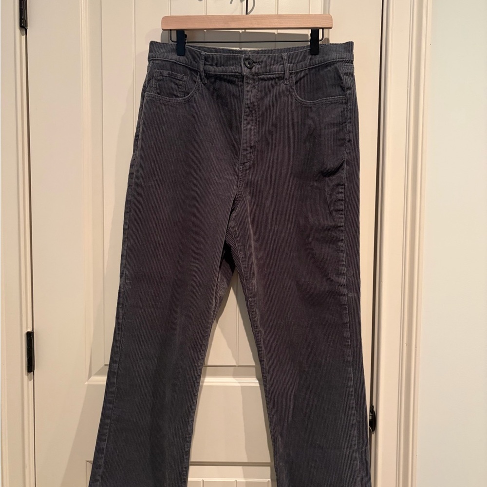 LOFT Charcoal Corduroy Pants